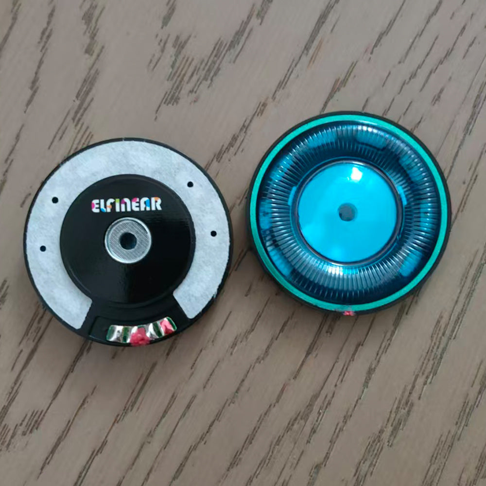 ELFINEAR Azure Drive 50mm High Value N52 Driver 32Ω 120dB for DIY Headphone Mod, Includes Free Stainless Steel Grilles