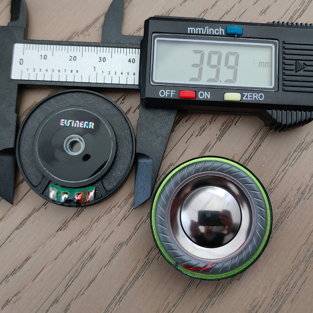 ELFINEAR Aurora 40 Beryllium - 40mm Flagship Headphone Driver with Beryllium-Plated Dome (80Ω/300Ω/700Ω)