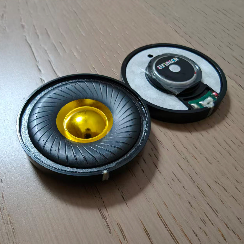 ELFINEAR CarbonGild 40 - 40mm 탄소 섬유 금도금 돔 헤드폰 드라이버, 32Ω/300Ω 옵션
