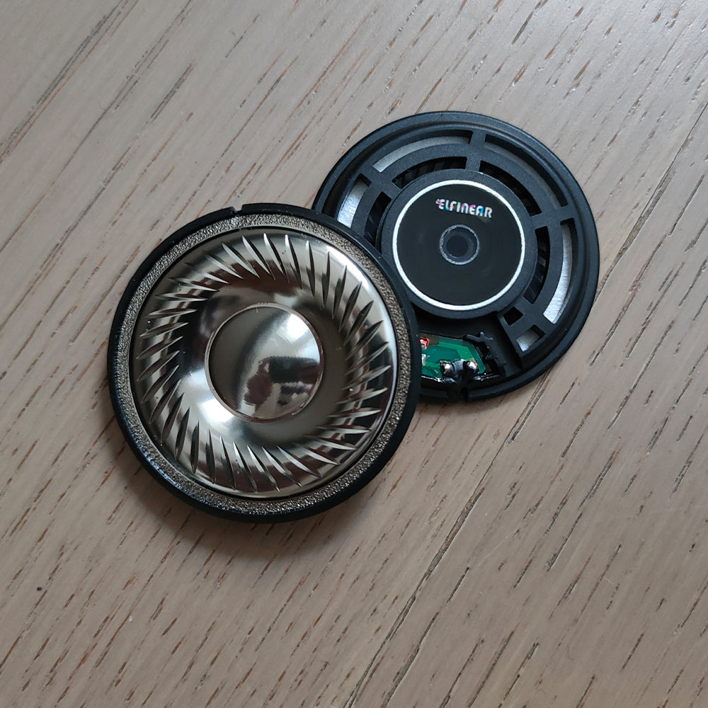 ELFINEAR Vortex 45 Hi-Res Headphone Driver - 45mm Unit + N50 Magnet 127dB High Sensitivity, 32Ω/300Ω Dual Versions for Phone