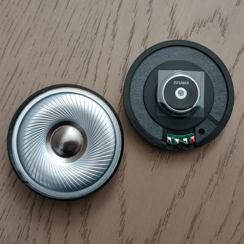 ELFINEAR 60mm Speaker Driver 1 Pair (2PCS) - AceTone60 HiFi Titanium Dome Speaker for Headphone Replacement Professional Audio Sound System