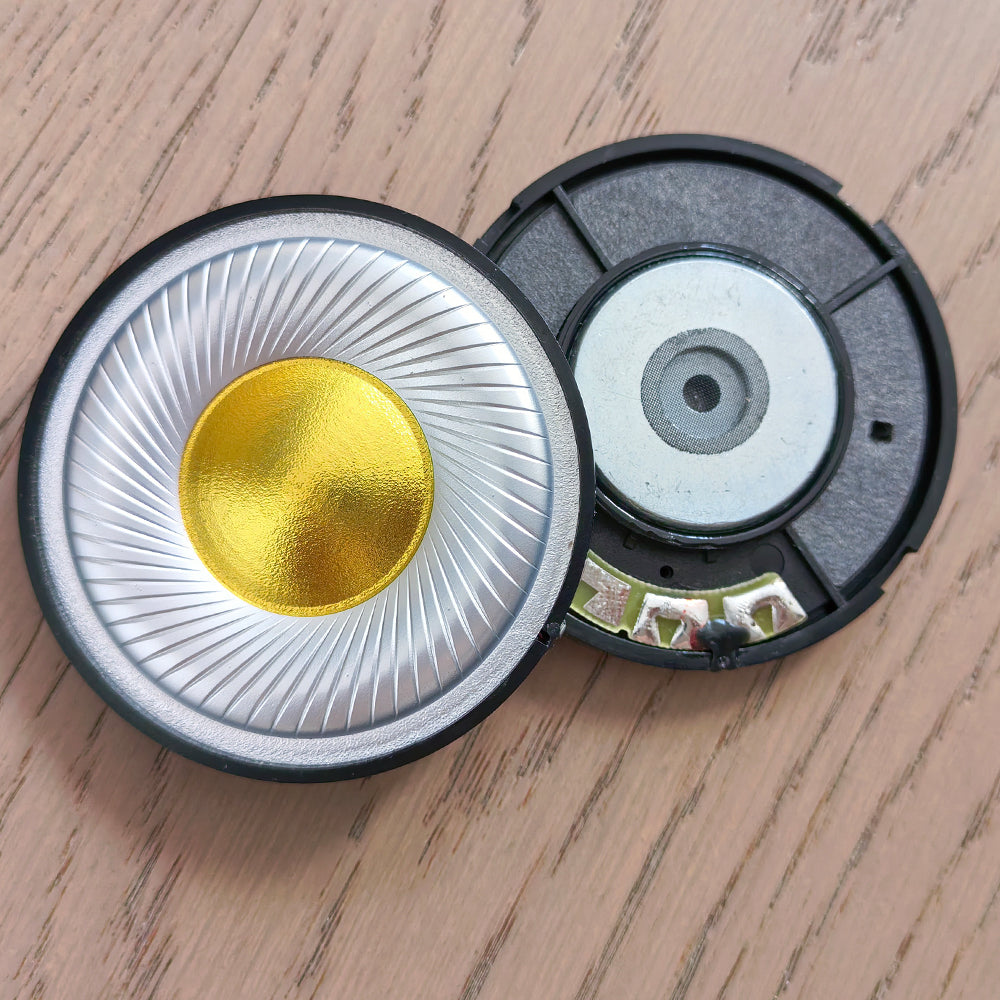 ELFINEAR PureStage 60 Headphone Speaker Drivers, 25.5mm Voice Coil with Silver-Plated Diaphragm Gold-Plated Dome, Hi-Res Audio