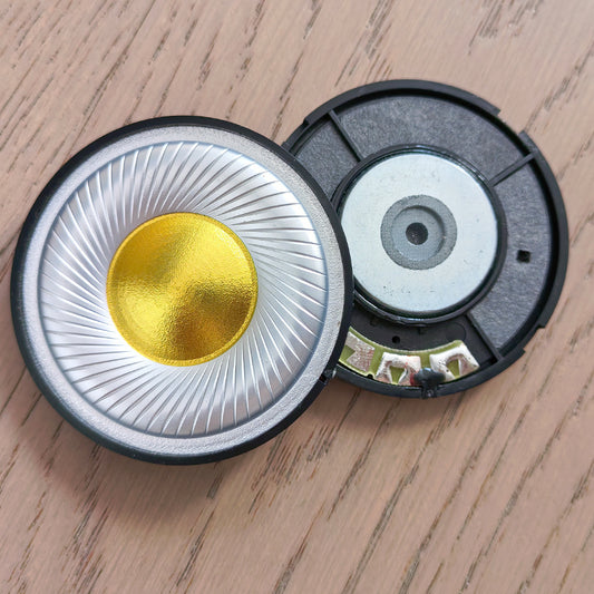 ELFINEAR PureStage 60 Headphone Speaker Drivers, 25.5mm Voice Coil with Silver-Plated Diaphragm Gold-Plated Dome, Hi-Res Audio