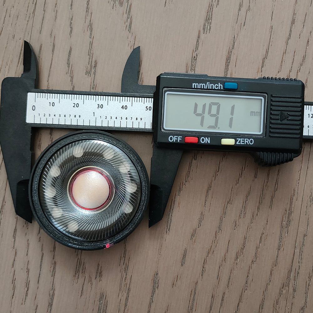 GRE50 Pro II 50mm Graphene Headphone Driver - 32Ω/300Ω Speaker Unit with Black Wire Voice Coil for Audiophiles