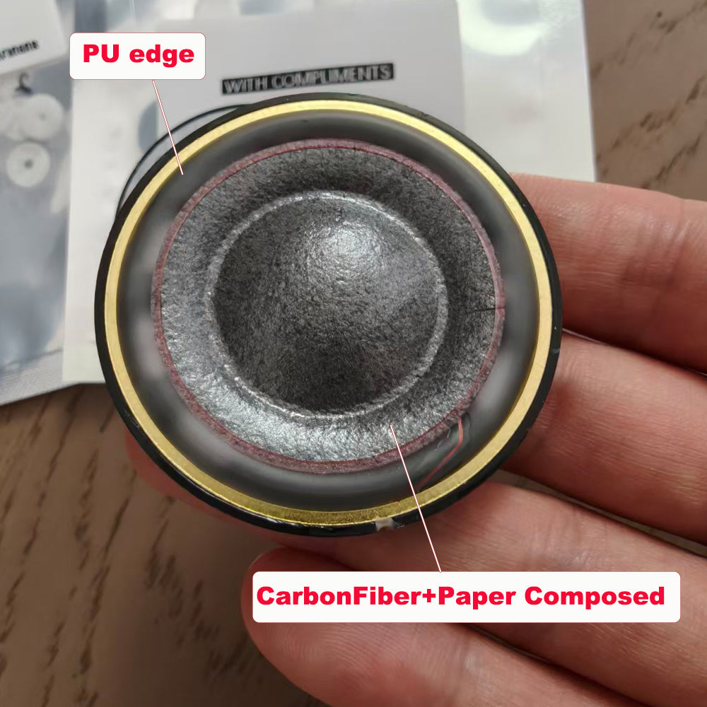 ELFINEAR Magana Pure 50mm Flagship Headphone Drivers 1Pair Carbon Fiber Paper Composite Diaphragm DIY Upgrade Speaker Unit