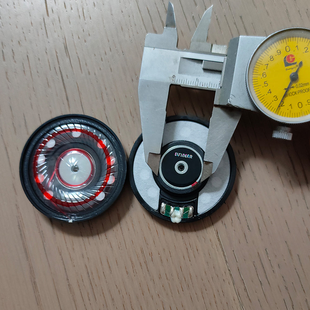 ELFINEAR DampRing 50mm Dynamic Driver, PET Diaphragm With Damping Gel, High Sensitivity for Headphone DIY/Replacement