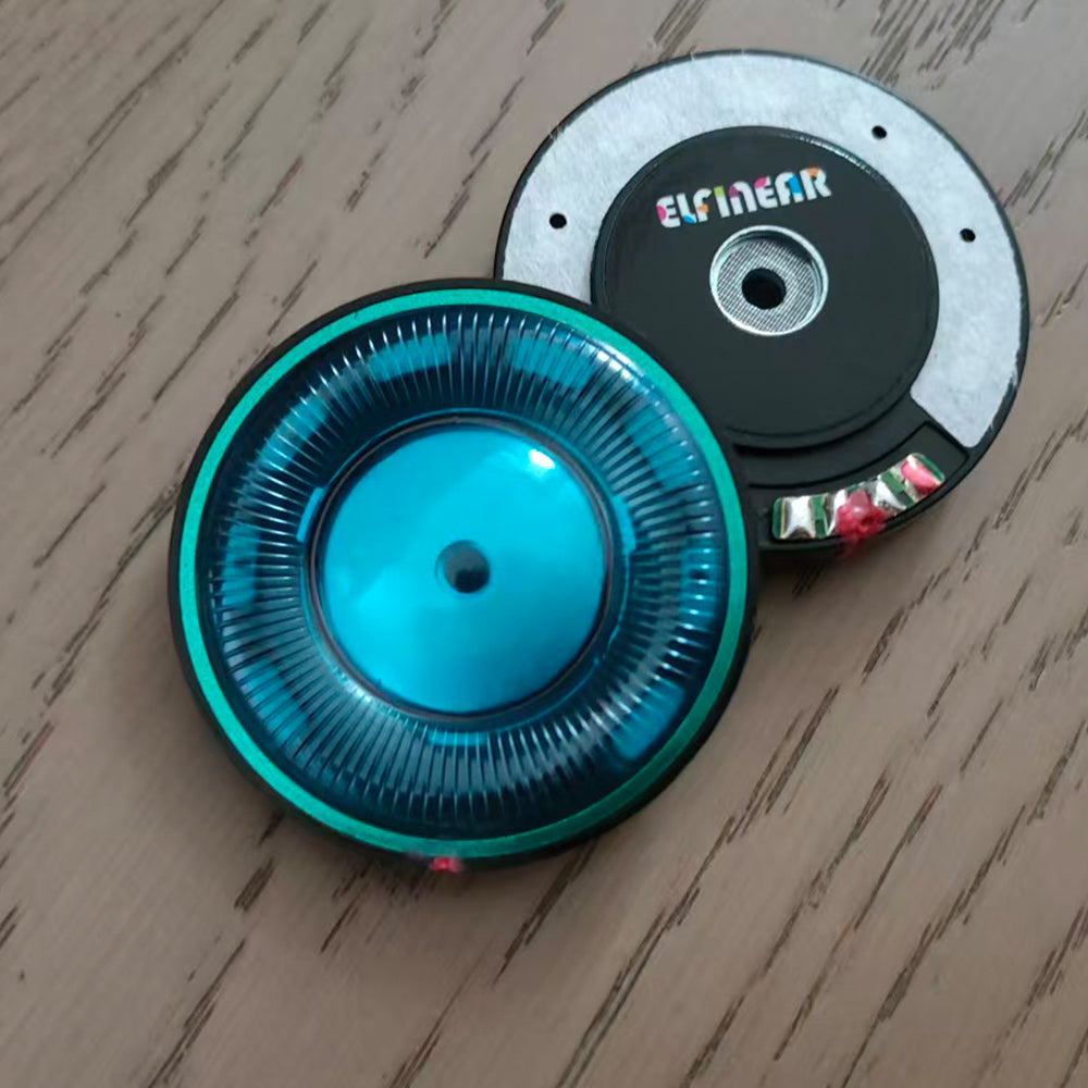 ELFINEAR Azure Drive 50mm High Value N52 Driver 32Ω 120dB for DIY Headphone Mod, Includes Free Stainless Steel Grilles
