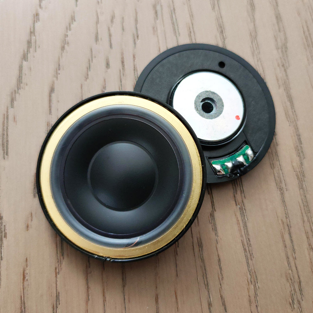 ELFINEAR CarbonCore 50mm Hi-Fi Headphone Speaker Driver: Pen Composite Carbon Diaphragm + PU Surround, Dual 64Ω/300Ω