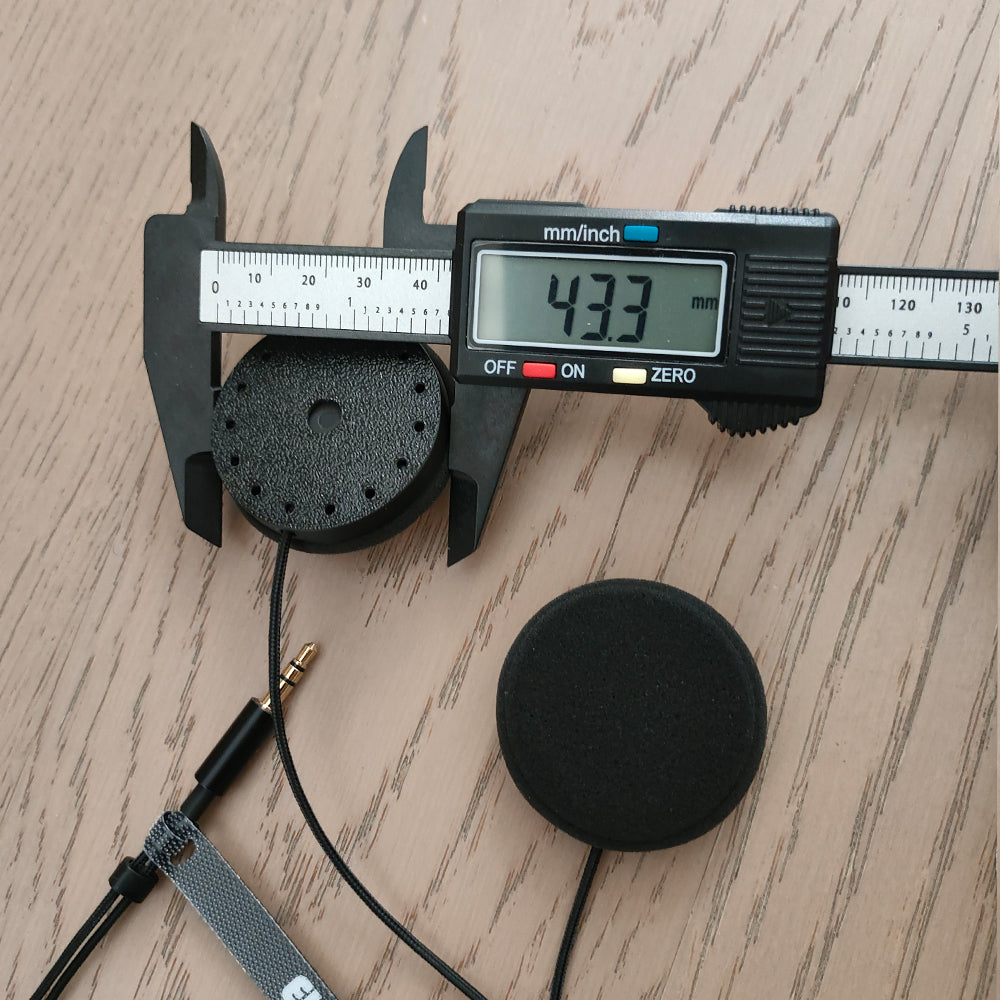 ELFINEAR Vox Artisan 43MM Motorcycle Helmet Speaker 3.5mm AUX Audio Accessory