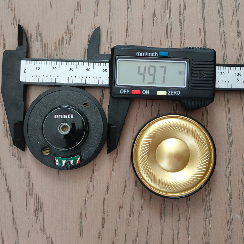 ELFINEAR AeroVibe 50 Pro G 1Pair(2Pcs) 50mm Full-Range Headphone Driver, Upgrade Version For Vocal Details