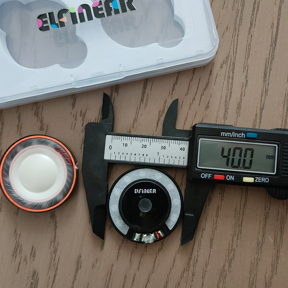 ELFINEAR LCP-40 BlackCore 40mm Driver Unit with N52 Magnet & Large Black Wire Voice Coil