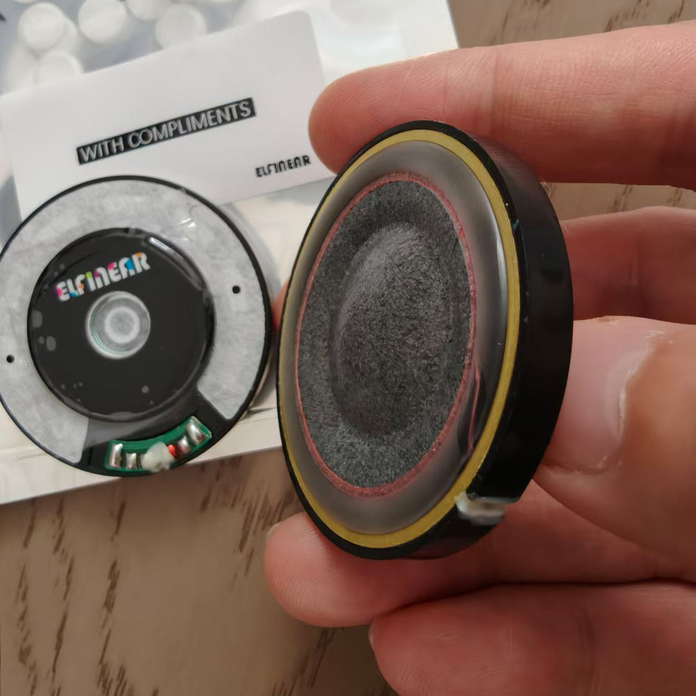 ELFINEAR Magana Pure 50mm Flagship Headphone Drivers 1Pair Carbon Fiber Paper Composite Diaphragm DIY Upgrade Speaker Unit