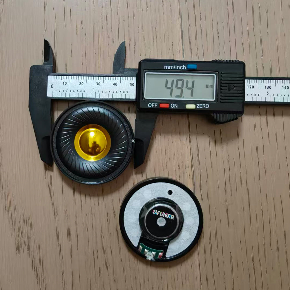 ELFINEAR CarbonGild 40 - 40mm 탄소 섬유 금도금 돔 헤드폰 드라이버, 32Ω/300Ω 옵션