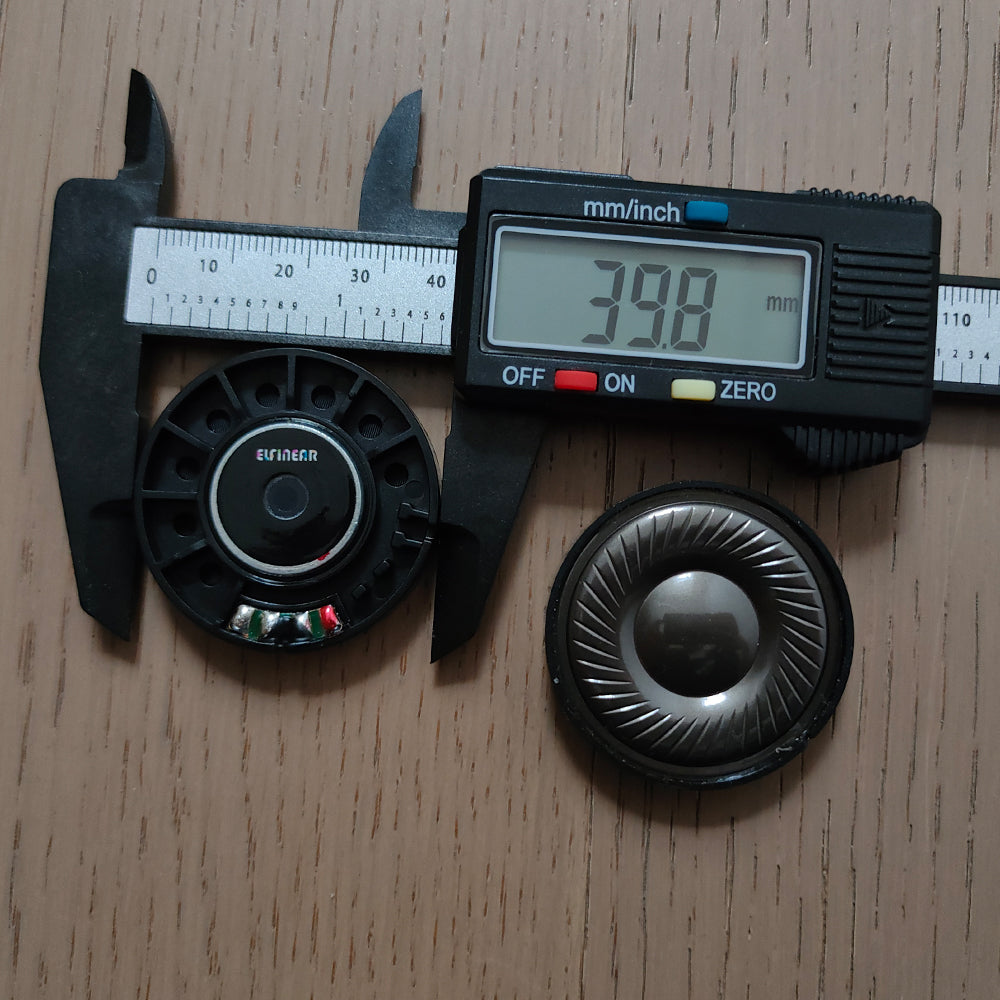 ELFINEAR Carbon-Micro Warm Sonic Driver 40mm, N48 Magnet, High-Res, 32Ω 300Ω Handmade