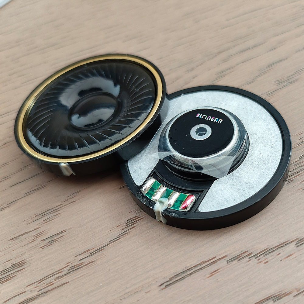 ELFINEAR Crest50 50mm 24Ω 119.73dB HiFi Headphone Speaker Driver | N52 Magnet 3-Layer Composite Diaphragm with Flat Frequency Response