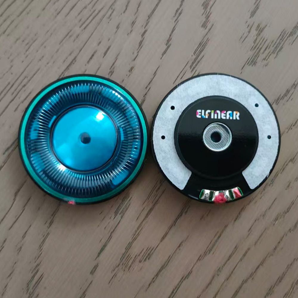 ELFINEAR Azure Drive 50mm High Value N52 Driver 32Ω 120dB for DIY Headphone Mod, Includes Free Stainless Steel Grilles