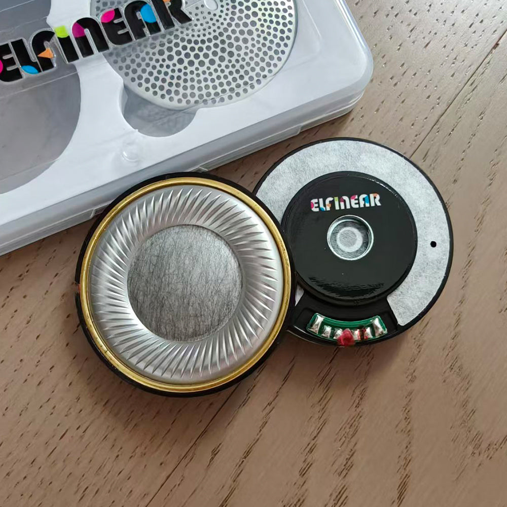 ELFINEAR 50mm TITAN 50S Wool Fiber Diaphragm Dynamic Headphone Driver Flagship N52 Neodymium Magnet Audiophile DIY Unit