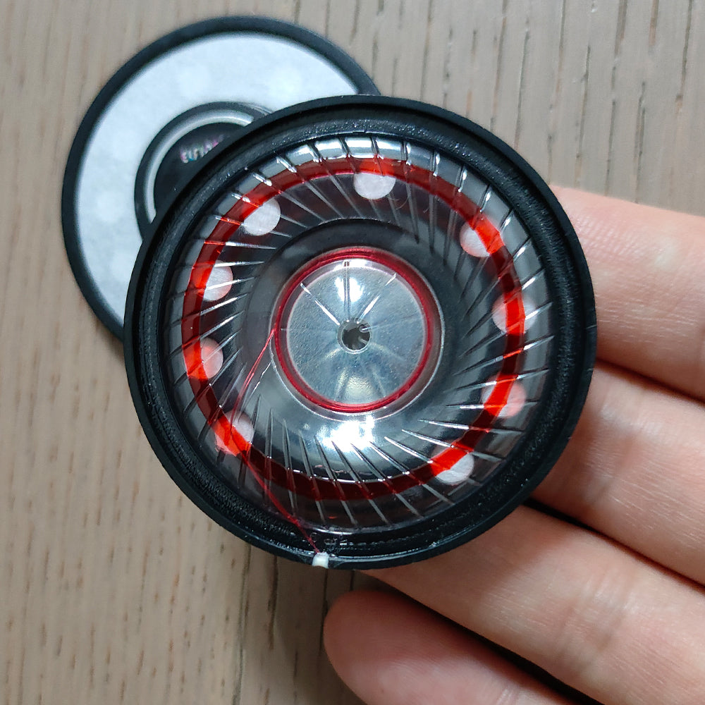 ELFINEAR DampRing 50mm Dynamic Driver, PET Diaphragm With Damping Gel, High Sensitivity for Headphone DIY/Replacement