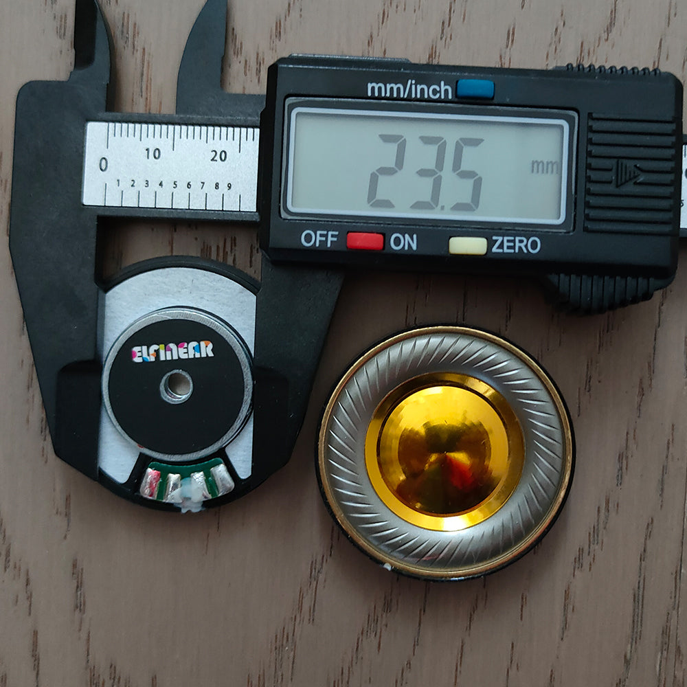 ELFINEAR Lumen 40 40mm Gold-Plated Dome Driver 1Pair N52 Magnet + 20.4mm CCA Voice Coil | Balanced Sound & Wide Soundstage