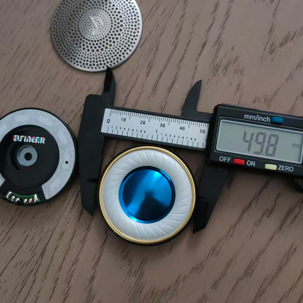 ELFINEAR Nova 50 50mm Flagship HiFi Headphone Driver Pair | N52 Magnet | Large Black Wire Voice Coil with Bobbin For Audiophile