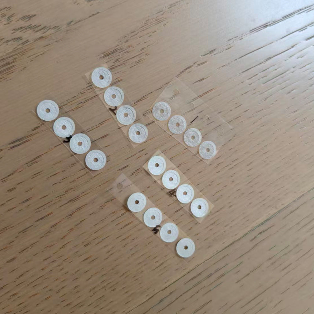 ELFINEAR Headphone Speaker Back Magnet Tuning Damper Paper 9x7mm - Y1-Y5 20Pcs Total 2 Variants (With/Without 2mm Center Hole)