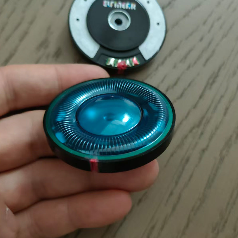 ELFINEAR Azure Drive 50mm High Value N52 Driver 32Ω 120dB for DIY Headphone Mod, Includes Free Stainless Steel Grilles