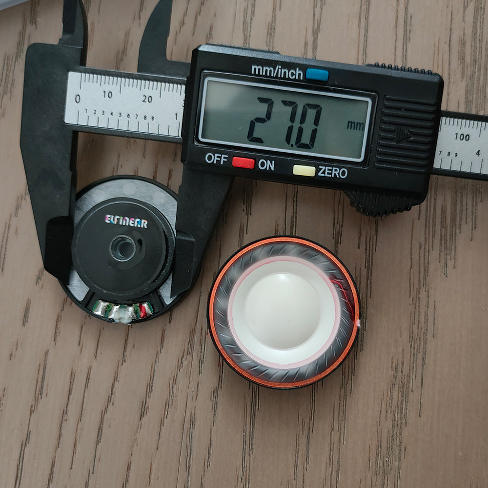 ELFINEAR LCP-40 BlackCore 40mm Driver Unit with N52 Magnet & Large Black Wire Voice Coil