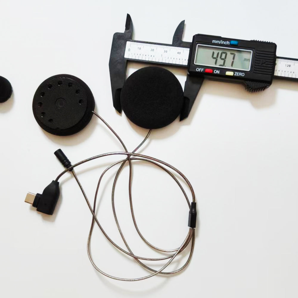 ELFINEAR 45MM Helmet Headset Speaker With Microphone Upgrade Replacement Compatible with ASMAX S1