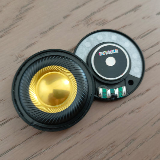 ELFINEAR CarbonGild 40 - 40mm Carbon Fiber Gilded Dome Headphone Driver, 32Ω/300Ω Options