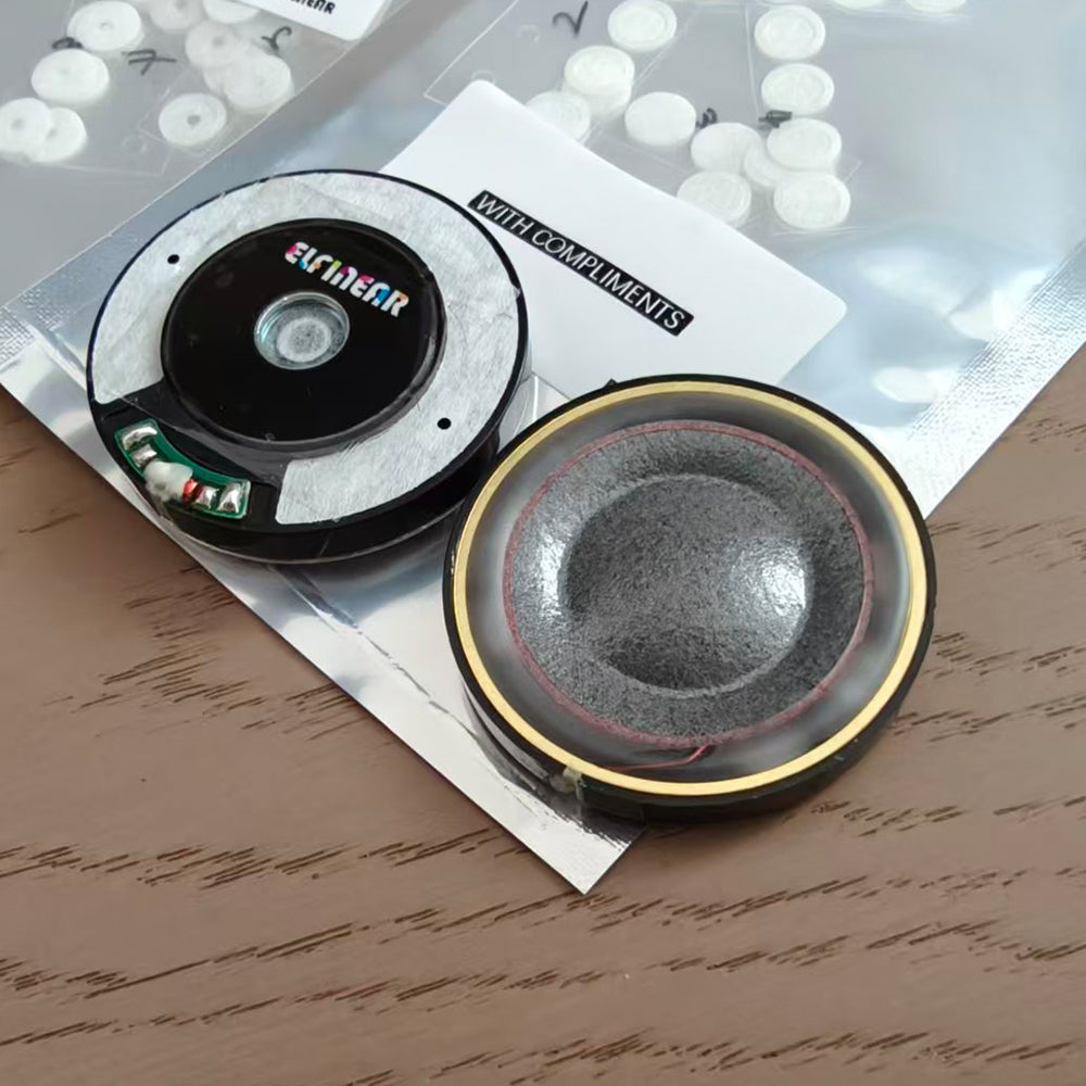 ELFINEAR Magana Pure 50mm Flagship Headphone Drivers 1Pair Carbon Fiber Paper Composite Diaphragm DIY Upgrade Speaker Unit