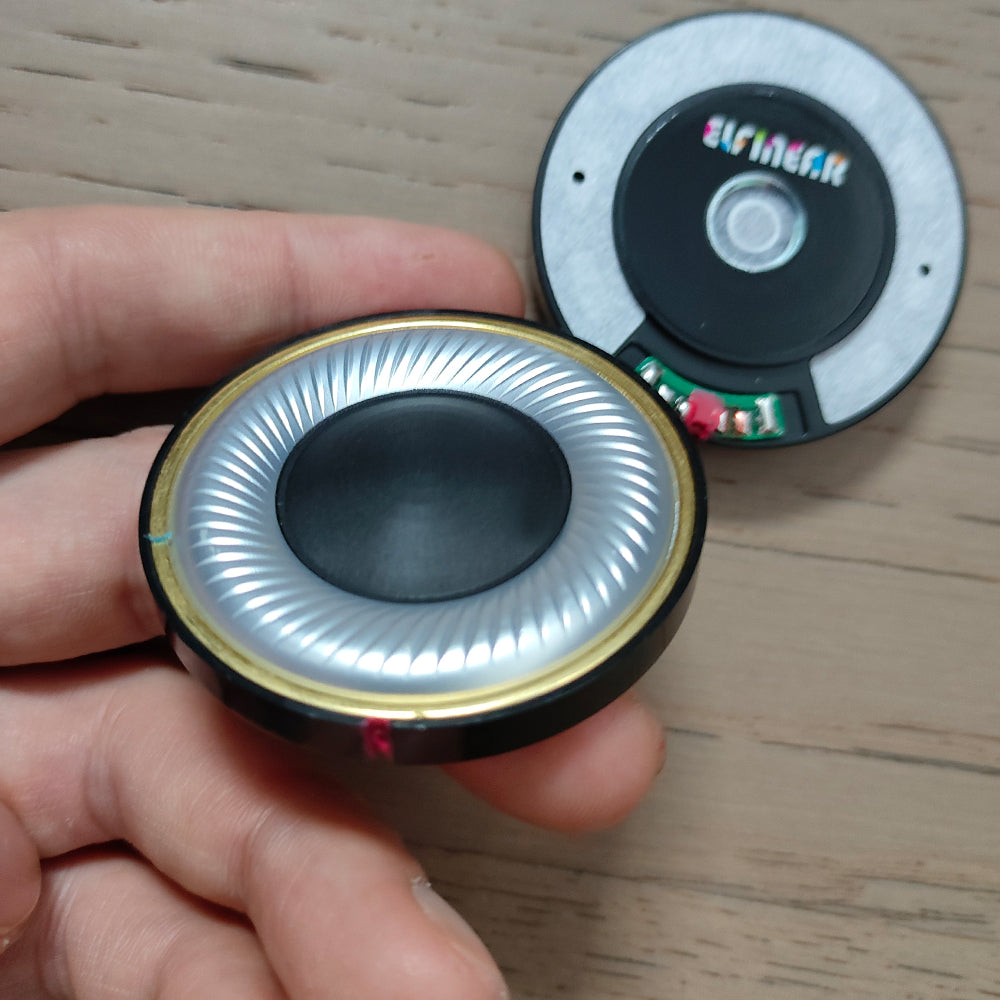 ELFINEAR New Titan 50mm High-End Speaker Driver, N52 Strong Magnet 32 Ohm / 300 Ohm for DIY Headphone Repair & Modification