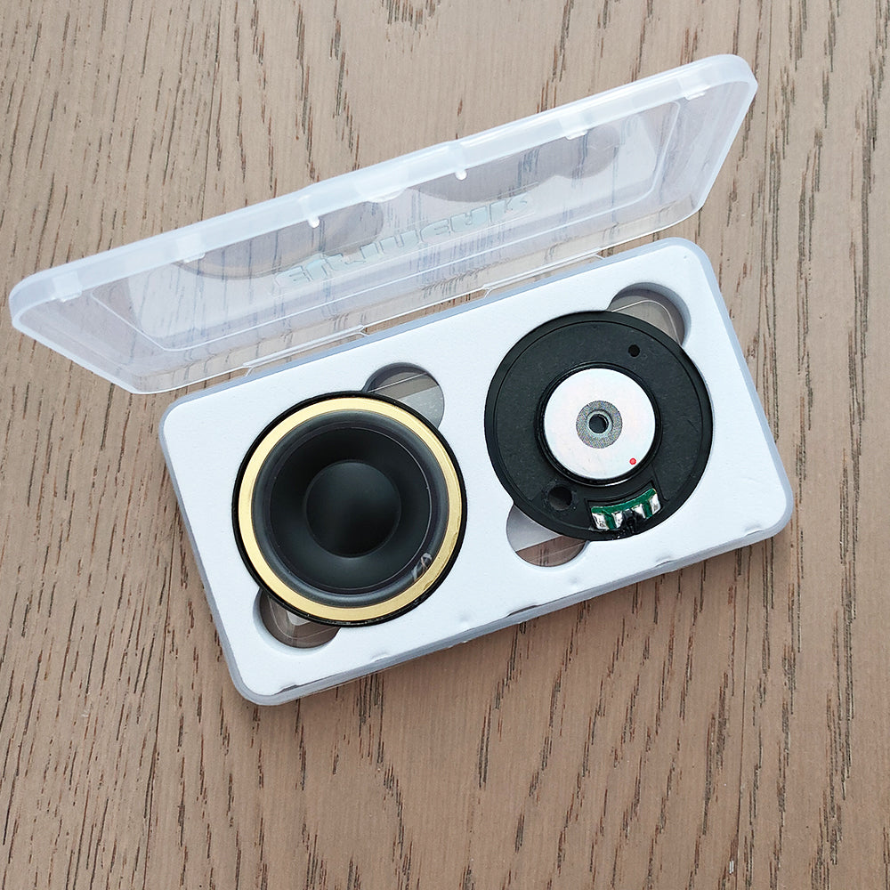ELFINEAR CarbonCore 50mm Hi-Fi Headphone Speaker Driver: Pen Composite Carbon Diaphragm + PU Surround, Dual 64Ω/300Ω