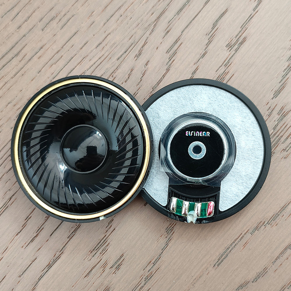ELFINEAR Crest50 50mm 24Ω 119.73dB HiFi Headphone Speaker Driver | N52 Magnet 3-Layer Composite Diaphragm with Flat Frequency Response