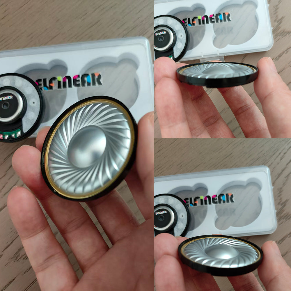 Elfinear NeoDual50 Pro | 50mm Dual-Neodymium Driver (124dB@1kHz) | Aluminum Foil Diaphragm with Tall Protruding Dome