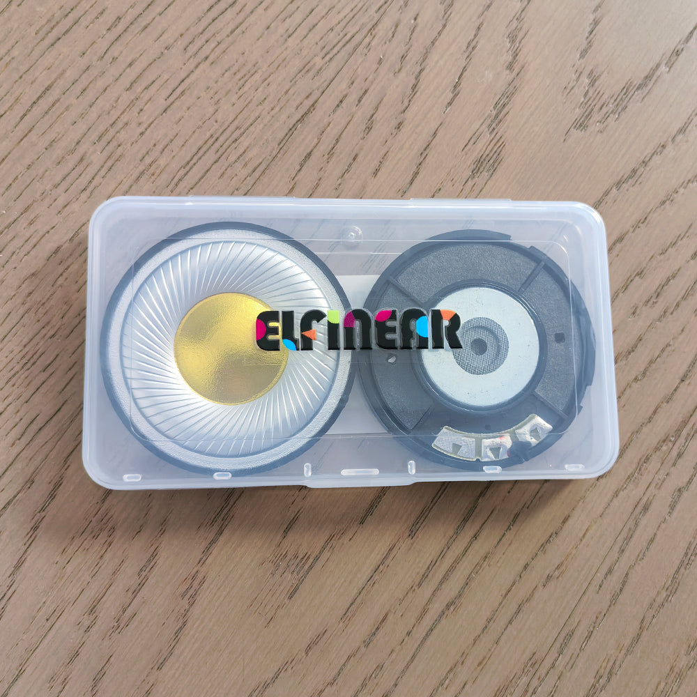 ELFINEAR PureStage 60 Headphone Speaker Drivers, 25.5mm Voice Coil with Silver-Plated Diaphragm Gold-Plated Dome, Hi-Res Audio