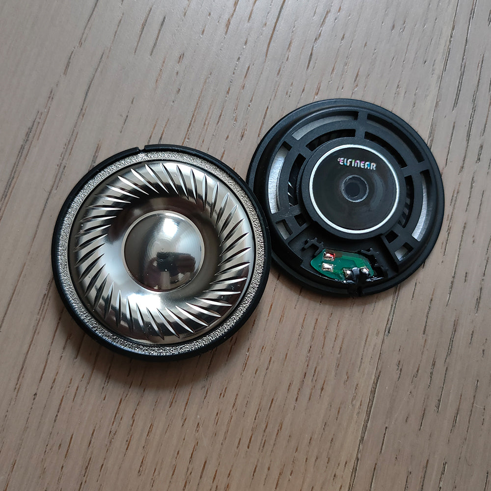 ELFINEAR Vortex 45 Hi-Res Headphone Driver - 45mm Unit + N50 Magnet 127dB High Sensitivity, 32Ω/300Ω Dual Versions for Phone
