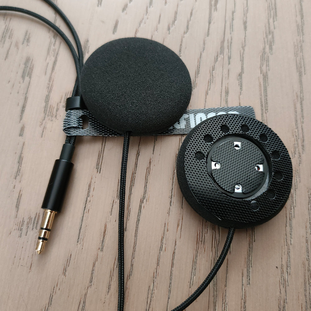 ELFINEAR 40MM UltraSlim Motocycle Helmet Speakers Compatible With Cardo,Sena Work with Most Helmet Communicators