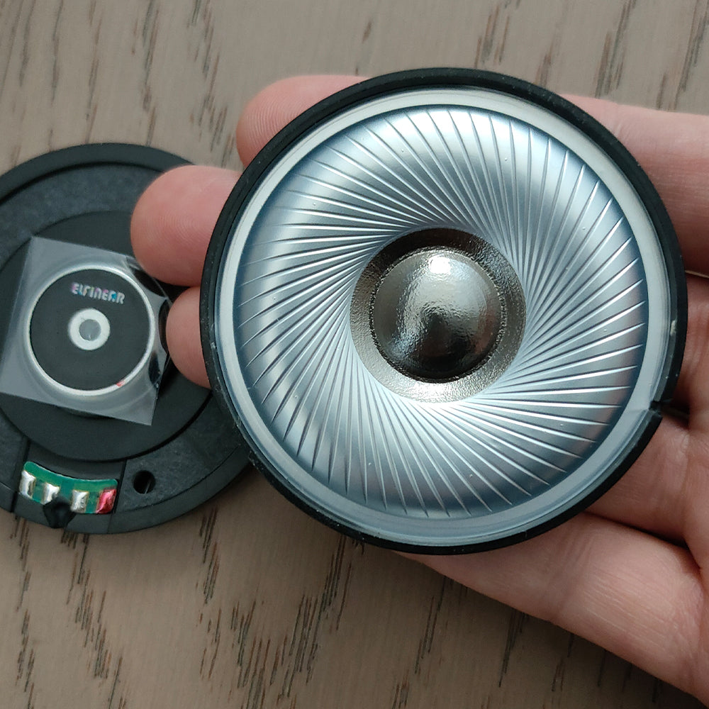 ELFINEAR 60mm Speaker Driver 1 Pair (2PCS) - AceTone60 HiFi Titanium Dome Speaker for Headphone Replacement Professional Audio Sound System