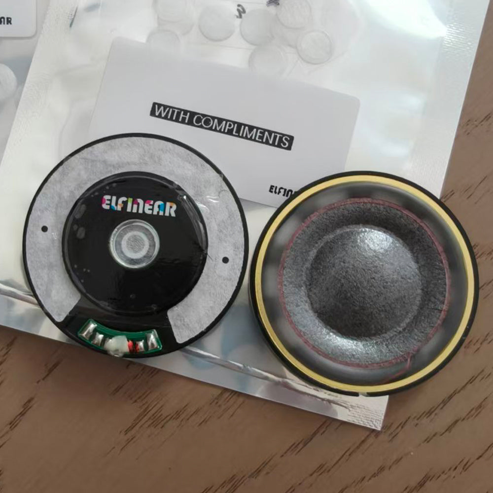 ELFINEAR Magana Pure 50mm Flagship Headphone Drivers 1Pair Carbon Fiber Paper Composite Diaphragm DIY Upgrade Speaker Unit