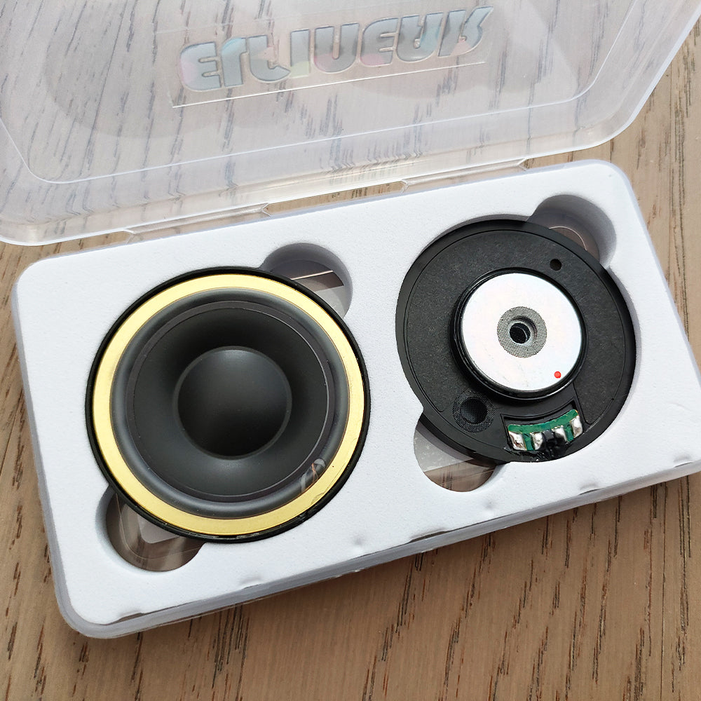 ELFINEAR CarbonCore 50mm Hi-Fi Headphone Speaker Driver: Pen Composite Carbon Diaphragm + PU Surround, Dual 64Ω/300Ω