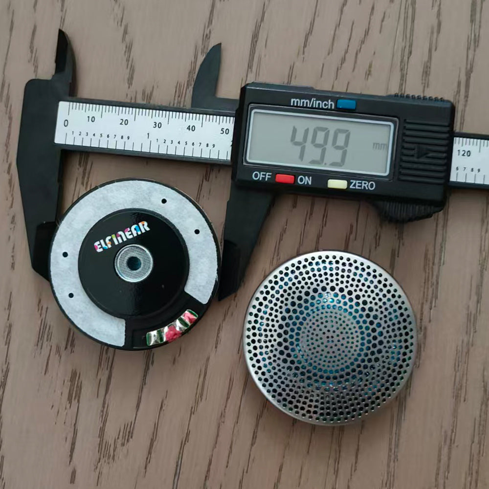 ELFINEAR Azure Drive 50mm High Value N52 Driver 32Ω 120dB for DIY Headphone Mod, Includes Free Stainless Steel Grilles