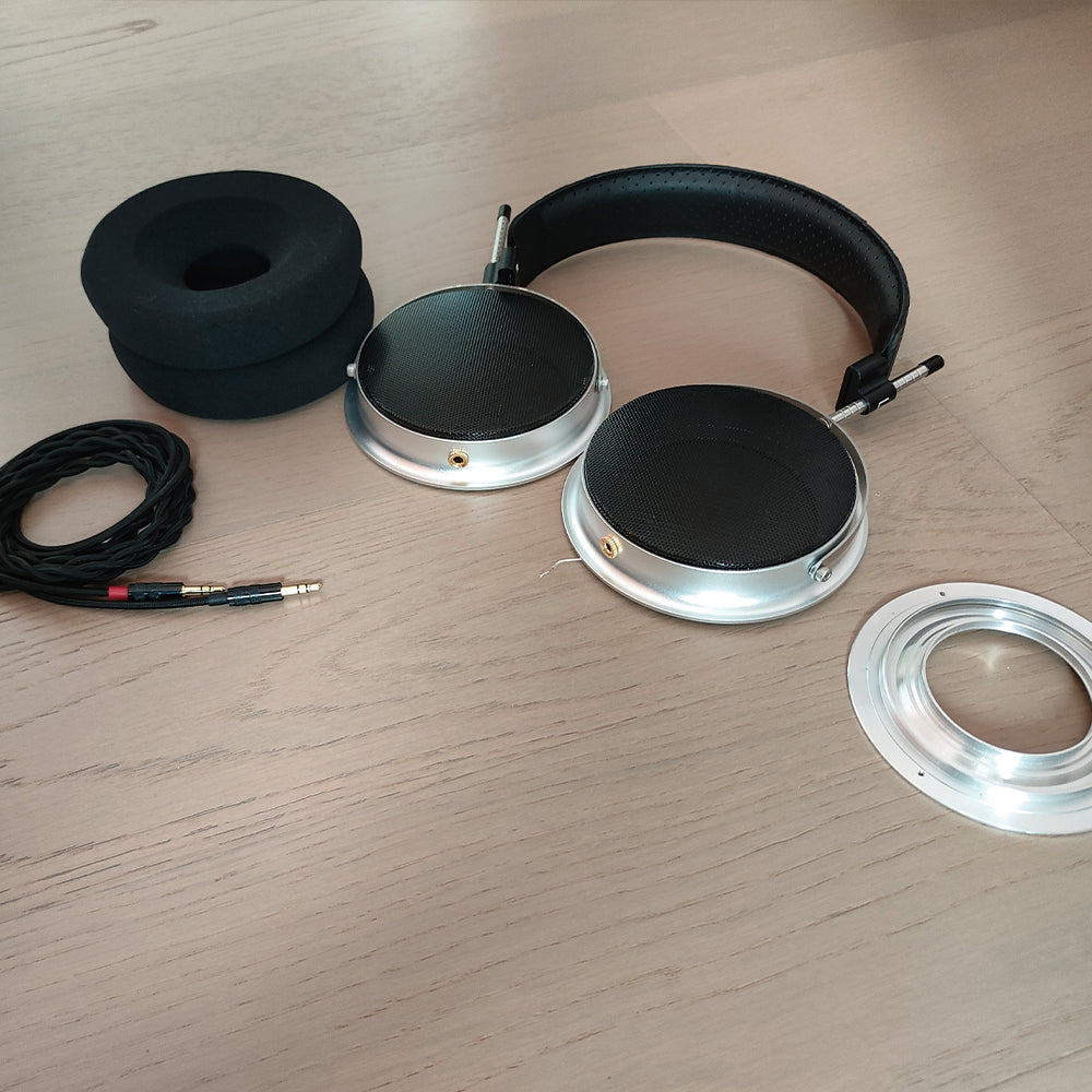 DIY Headphone Enthusiasts' Dream! 110mm Headphone Housing with Accessories, Compatible with 50mm & 70mm Drivers, 2 Color Options
