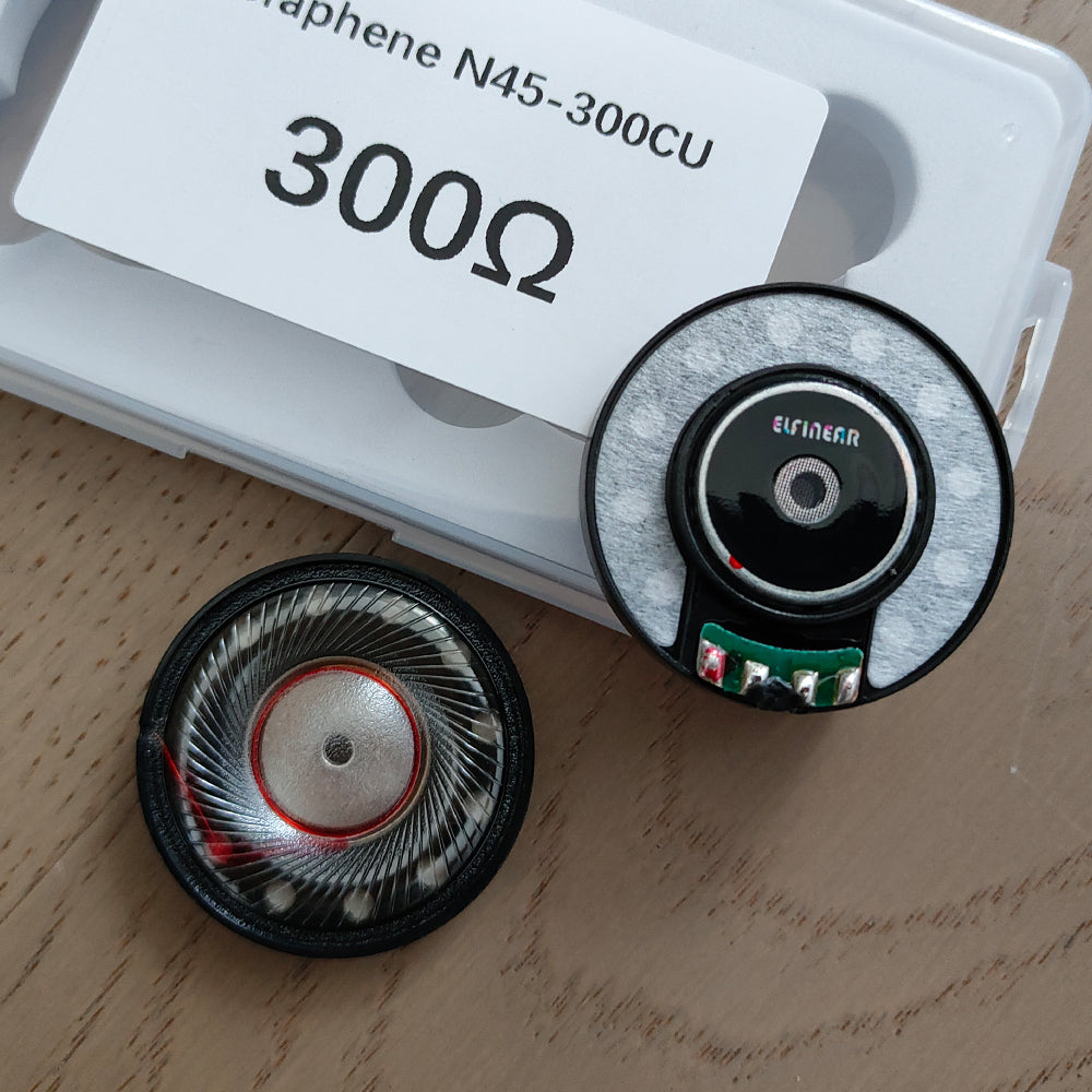 ELFINEAR GR40 V3 Graphene Upgrade Speaker Unit, 40mm Driver with Neutral Balance Sound Quality