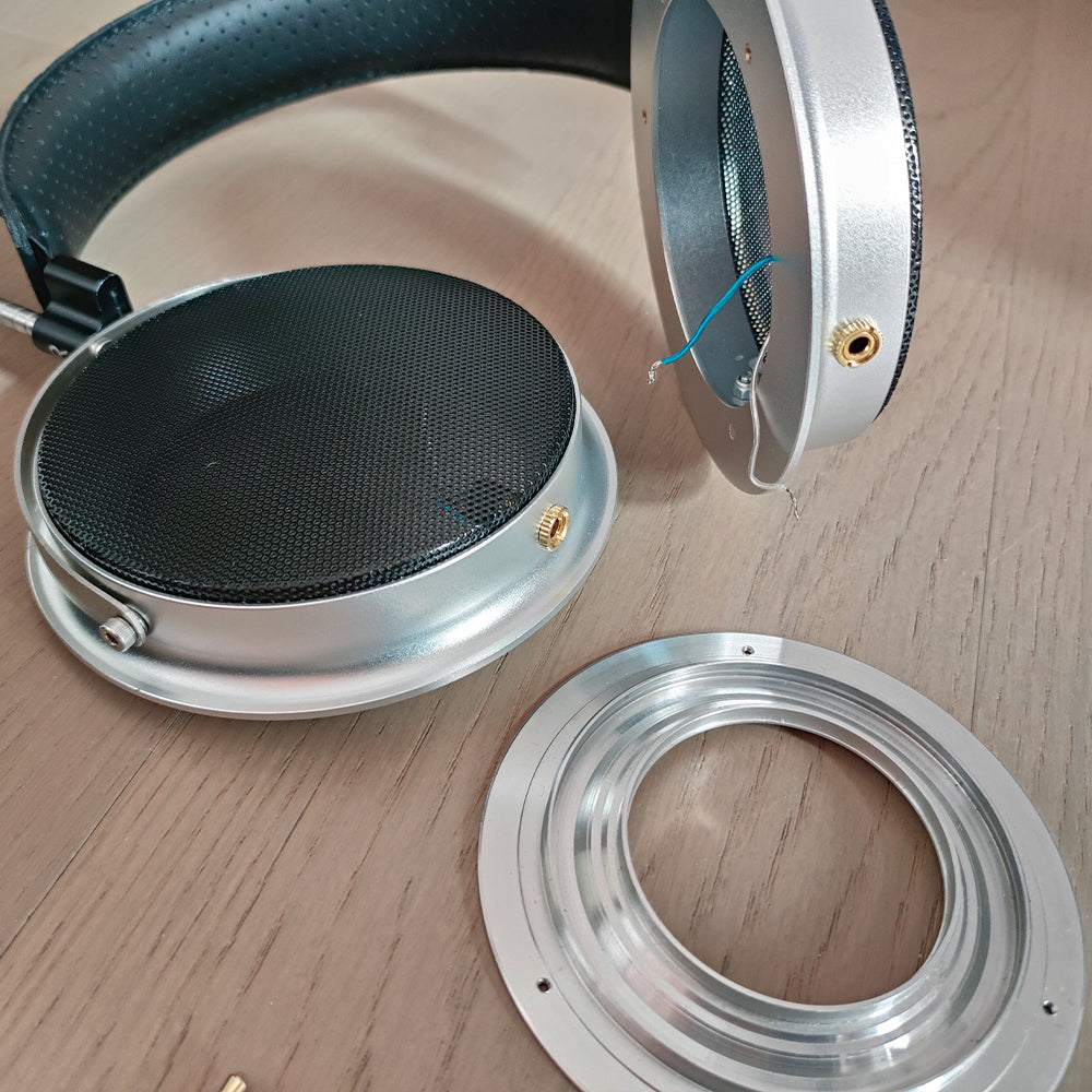 DIY Headphone Enthusiasts' Dream! 110mm Headphone Housing with Accessories, Compatible with 50mm & 70mm Drivers, 2 Color Options