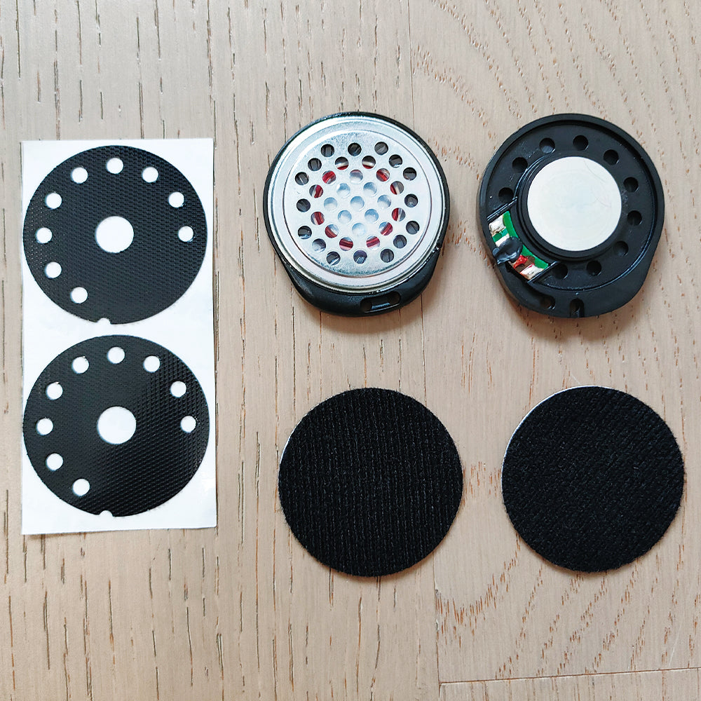 ELFINEAR High Qualtiy DIY Stereo Helmet Speakers Headphones for Cardo,Sena,Lexin,Vimoto Work with Most Helmet Communicators