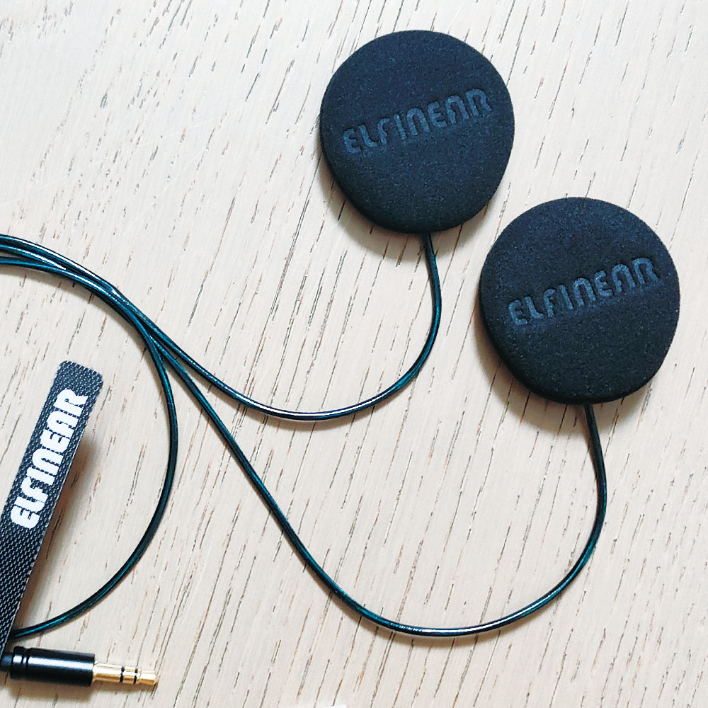 ELFINEAR Upgrade Stereo Helmet Speakers Headphones for Cardo,Sena,Lexin,Vimoto Work with Most Helmet Communicators