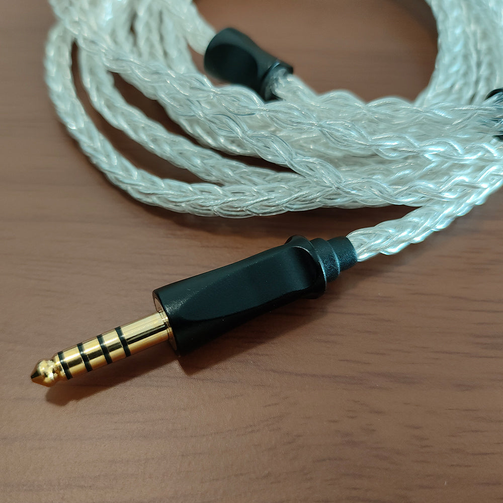 ELFINEAR 2M 8-Strand Single-Crystal Copper Silver-Plated Headphone Cable