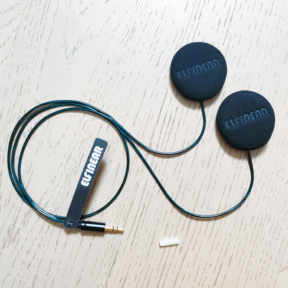 ELFINEAR Upgrade Stereo Helmet Speakers Headphones for Cardo,Sena,Lexin,Vimoto Work with Most Helmet Communicators