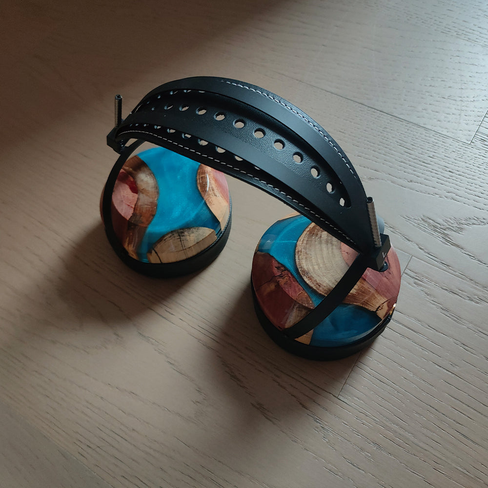 ELFINEAR High - Grade DIY Resin & Solid Wood Composite Headphone Shell Set for Head - mounted Headphones