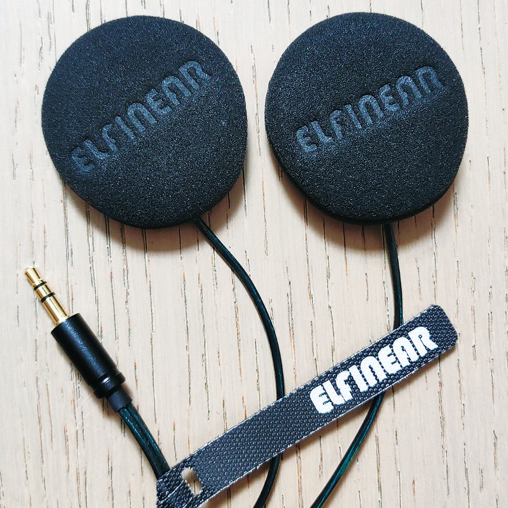 ELFINEAR Upgrade Stereo Helmet Speakers Headphones for Cardo,Sena,Lexin,Vimoto Work with Most Helmet Communicators